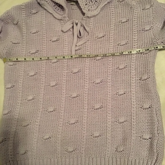 Sandy Liang x Target Lavendar Crocheted Collared Sweater - Picture 7 of 7